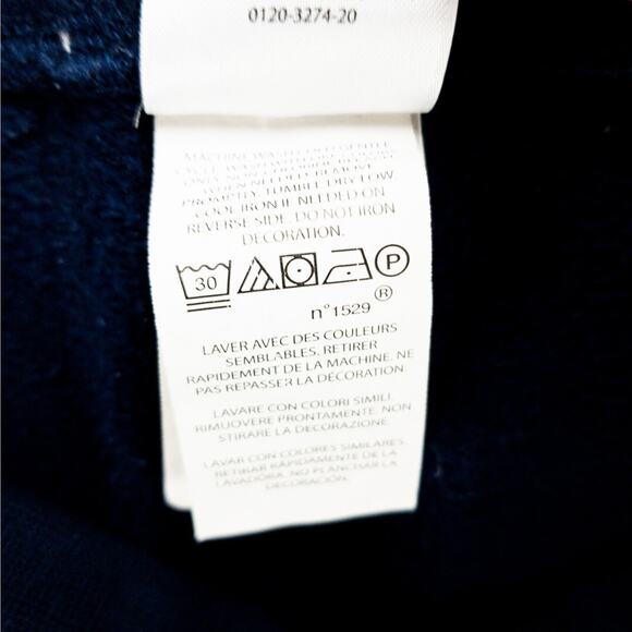 Polo Ralph Lauren P Patch Sweatpants Men’s Medium Navy Fleece Joggers Tapered - Picture 7 of 11